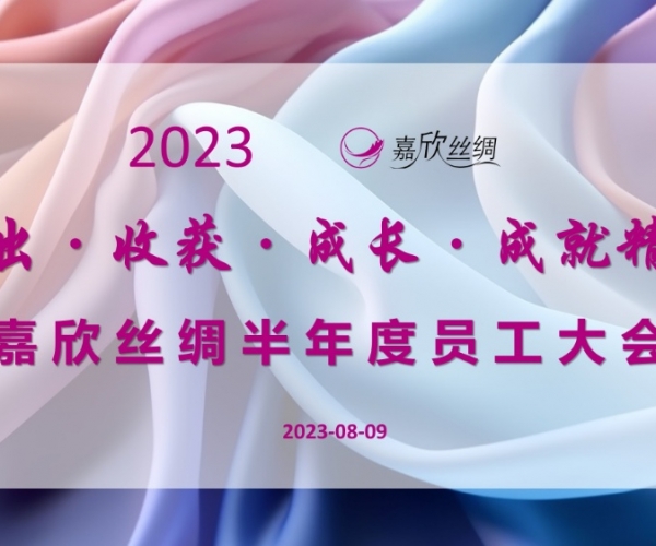 尊龙凯时丝绸召开2023半年度员工大会